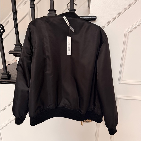 Alice + Olivia Animal Print Bomber Jacket Becky Reversible - Picture 15 of 15